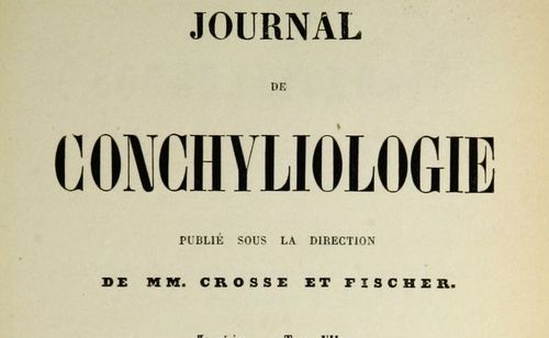 Accéder à la page "Journal de conchyliologie"