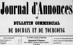 Accéder à la page "Journal d'annonces et bulletin commercial de Roubaix et de Tourcoing "