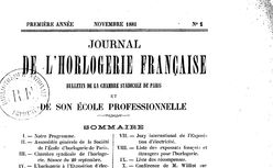 Accéder à la page "Journal de l'horlogerie française"