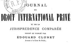 Accéder à la page "Journal du droit international privé"