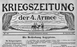 Accéder à la page "Kriegszeitung der 4ten Armee, suite de : Kriegszeitung Oorlogsgazet"