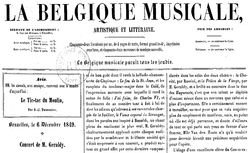 Accéder à la page "Belgique musicale, artistique et littéraire (La)"