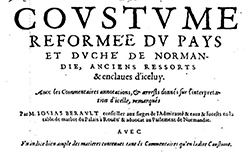 Accéder à la page "Coustume réformée du pays et duché de Normandie, anciens ressorts et enclaves d'iceluy"