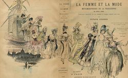 Accéder à la page "La femme et la mode : métamorphoses de la Parisienne de 1792 à 1892 "