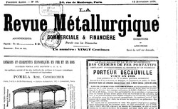 Accéder à la page "Revue métallurgique (La)"