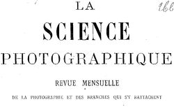 Accéder à la page "Science photographique (La)"