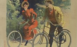      La Vélocipédie pour tous avec le cyclidéal. Société française du cyclidéal : [affiche] / [Lucien Baylac] 1893