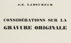 Accéder à la page "Considérations sur la gravure originale (Laboureur, 1928)"