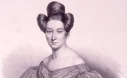 Schuler, Charles Auguste , litho de 1833, Buste de femme, Buste, 3/4 à dr 