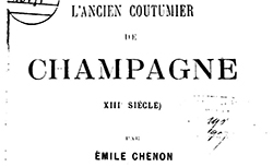 Accéder à la page "Ancien coutumier de Champagne (XIIIe siècle)"