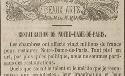 Accéder à la page "1844-1845 : lancement de la restauration de Notre-Dame"