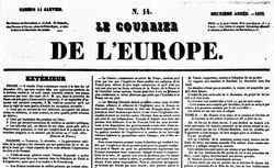 Accéder à la page "Courrier de l'Europe (Le)"