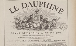 Le Dauphiné : courrier des eaux thermales de la région : revue littéraire et artistique, mai 1876