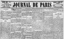 Accéder à la page "Journal de Paris (Le )"