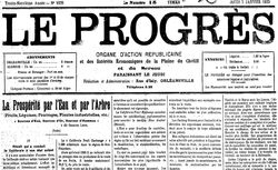 Accéder à la page "Progrès (Le). Journal de l'arrondissement d'Orléansville"