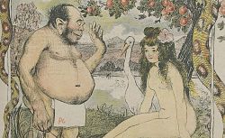 Dessin humoristique Adam et Eve