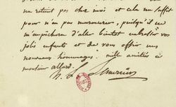 Lettre de Népomucène Lemercier à Mary Gay Allart 10 novembre 1809 (Département des manuscrits. NAF 14644)
