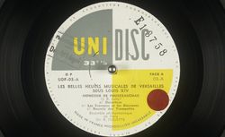 LES BELLES HEURES MUSICALES DE VERSAILLES SOUS LOUIS XIV / ENSEMBLE PHILHARMONIQUE DE PARIS, SVM, E-13758