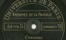 Accéder à la page "Que donnerai-je à ma mie : chant / Marie Verdier (38 ans, fermière), chant."