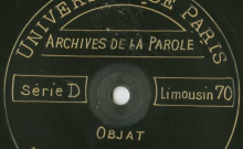 Accéder à la page "Chanson de la bergère / Mme D. (hôtelière) et Louis Lachaud (26 ans, coiffeur), chant."