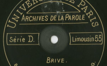 Accéder à la page "Mons soucs par Léon Branchet : chant / Marguerite Priolo (23 ans, reine du Félibrige), chant."