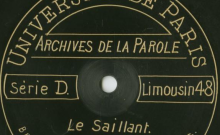 Accéder à la page "Un mariage au Saillant / Anna Rebière (53 ans, hôtelière-bouchère), voix ; La laitière et le pot de lait : fable en patois / Félicie Villeneuve (51 ans, hôtelière), voix."