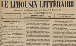 Accéder à la page "Limousin littéraire (Le)"