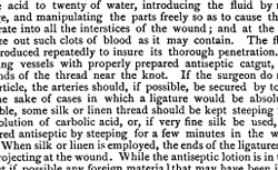 LISTER, Joseph (1827-1912) A method of antiseptic treatment