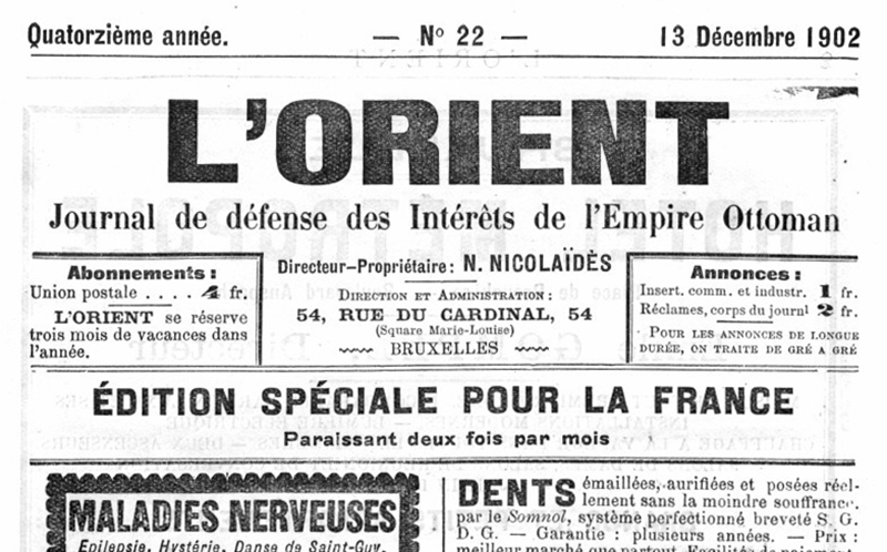 Accéder à la page " L'Orient (Éd. spéciale pour la France) (1902)"