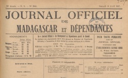 Accéder à la page "Journal officiel de Madagascar"