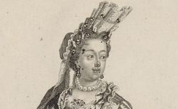  Portrait d'A. L. B. de Bourbon, Duchesse du Maine, en pied : [estampe]