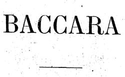 Accéder à la page "Baccara (1886)"