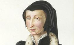 Marguerite d'Angoulème, Reine de Navarre, morte en 1549. (Bibliothèque municipale de Rouen, Leber 6116-1-106)