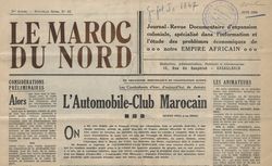 Accéder à la page "Journal des mutilés et combattants et le Maroc du Nord"