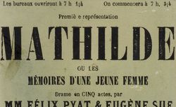 Accéder à la page "Mathilde – Mémoires d’une jeune femme en feuilleton"