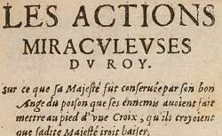 Les actions miraculeuses du roy, 1629
