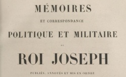 Accéder à la page "Joseph, Mémoires du roi (1795-1844)"