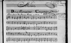 Accéder à la page "François Couperin, Messe des paroisses, 1720"