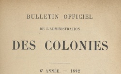 Accéder à la page "Bulletin officiel du ministère des Colonies"