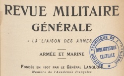 Accéder à la page "Revue militaire générale"