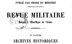 Accéder à la page "Revue d'histoire militaire rédigée à l'Etat-major. Section historique"
