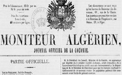 Accéder à la page "Moniteur algérien"