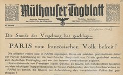 Accéder à la page "Mülhauser Tagblatt"