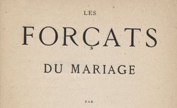 Les Forçats du mariage (1869)