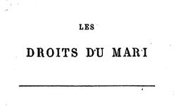 Les Droits du mari