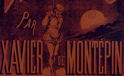 Le Pendu par Xavier de Montépin dans le Petit Journal 18 oct 1874 fond orange (coll de  Médiathèque de Chaumont )