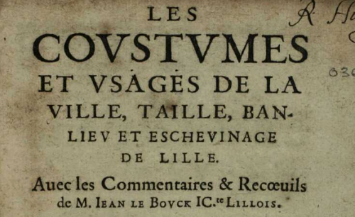 Accéder à la page "Documents de LillOnum concernant la coutume de Flandre et Hainaut"