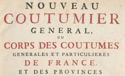 Accéder à la page "Bourdot de Richebourg, Charles Antoine.  Nouveau coutumier général "