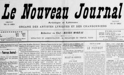 Accéder à la page "Nouveau journal (Le)"
