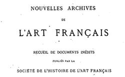 Accéder à la page "Nouvelles archives de l'art français"
